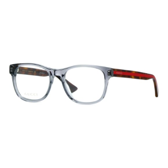 Authentic Gucci Eyeglasses GG0004ON 004 Transparent Full Rim Frames 53MM RX-ABLE